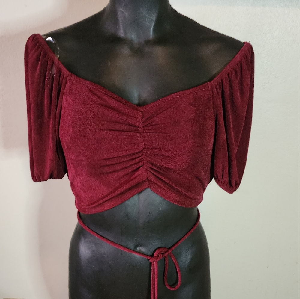 Gemstone crop top.  Sz Med